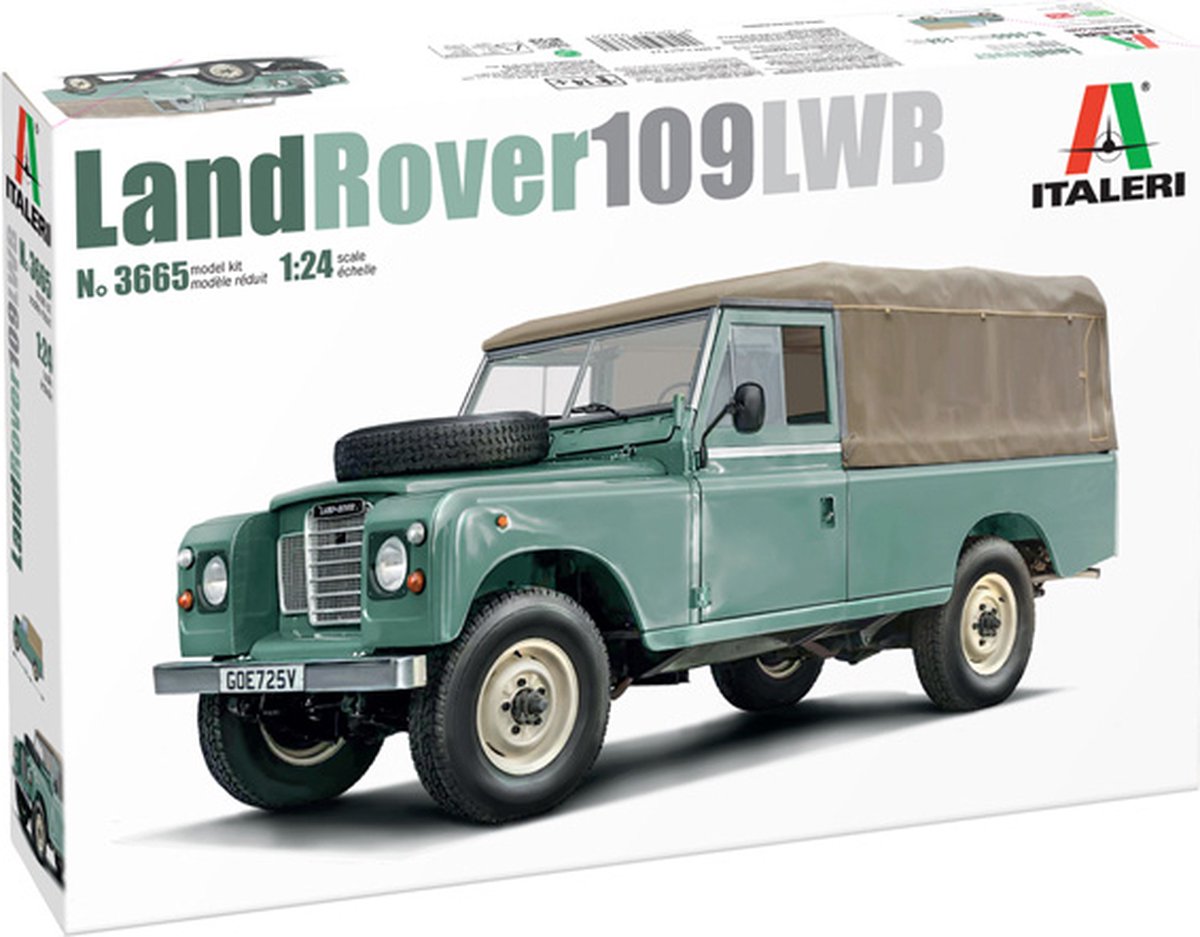 Maqueta de coche Italeri - 3665 land rover 109 lwb plástico - 1:24 - fabricación de modelos