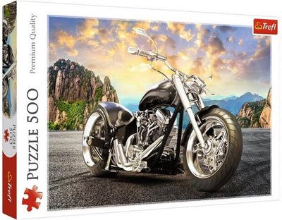 Trefl puzzle moto negra 500 piezas - juguete.