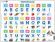Larsen alphabet majuscules et minuscules – puzzle mémo – alphabet – lettres majuscules et minuscules – puzzle éducatif pour enfants – 52 pieces – fabriqué en Norvège – pieces extra épaisses de 2.5 mm – plateau with bord fixe