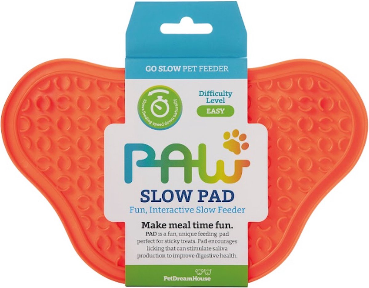 Petdreamhouse almohadilla para lamer patas naranja - almohadilla para lamer patas azul - alfombrilla para lamer para perros - enriquecimiento - relajación para perros