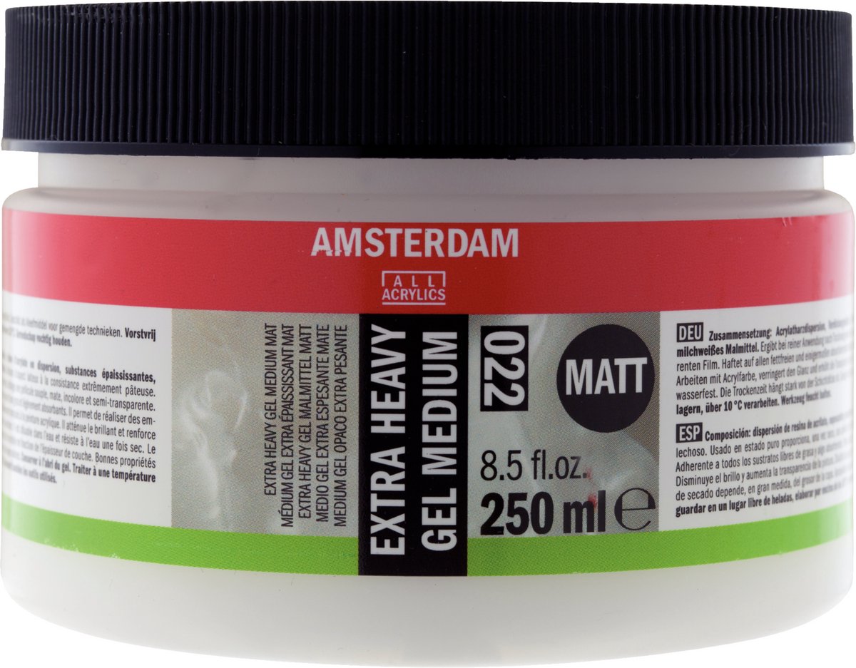 Amsterdam gel extra pesante medio opaco 022 vaso 250 ml