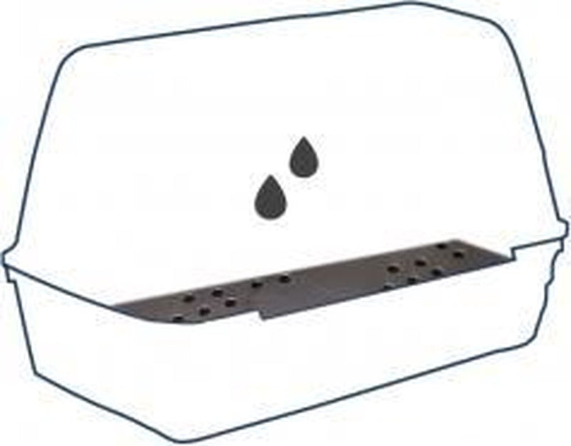 Duvo + estera de drenaje para caja de transporte para art 114004 - jaula de transporte - 45 cm x 51,5 cm x 0,8 cm - negro