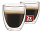 Vasos de café expreso pequeños Maxxo - de doble pared - 2 piezas -