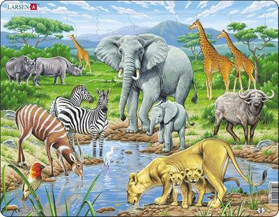 Selecta Larsen Pluzzle Animals - African Savannah, 65 °.