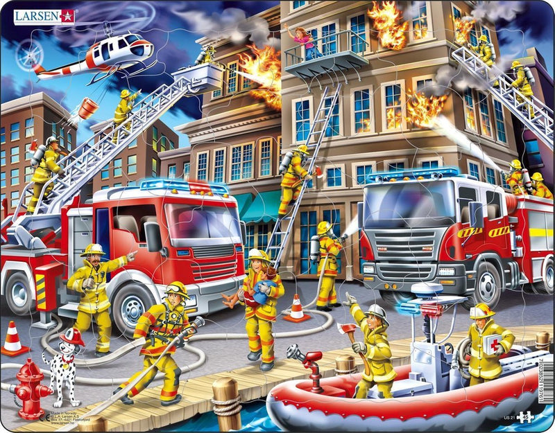 Selecta Larsen Jigsaw Puzzle The Firefighters, 45th.
