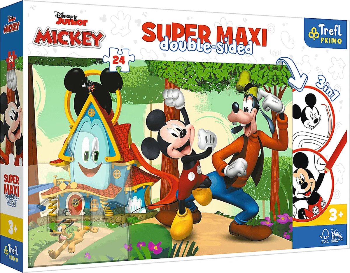 Trefl mickey mouse legpuzzel - 24 stukjes - vanaf 3 jaar