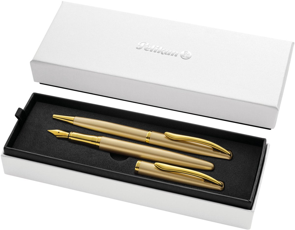 Pelikan jazz nobile eleganza - set regalo - oro