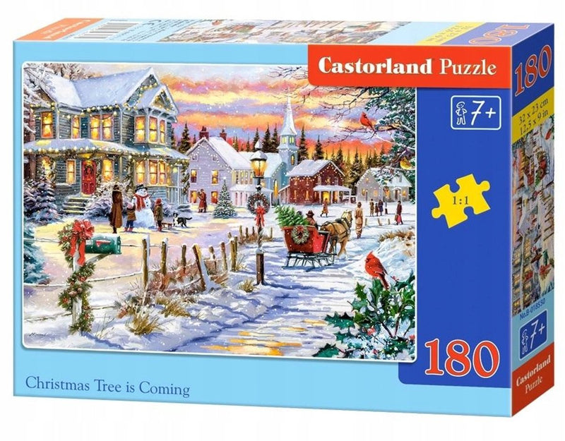 Castorland kerstpuzzel 180 elementen voor kinderen vanaf 7 jaar