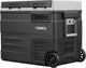 Steamy -e dual zone roller elektrische compressor koelbox op wielen - dual zone - 49 liter - 12v en 230v - voor auto en camping - zwart