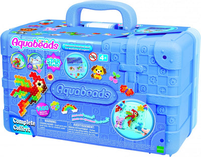 Aquabeads 31967 artist take-along case including sorting tray - 1400 beads in 38 colors - complete set