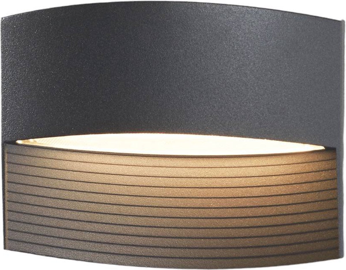 Lutec - aplique lotus 11w 500 lumen - gris