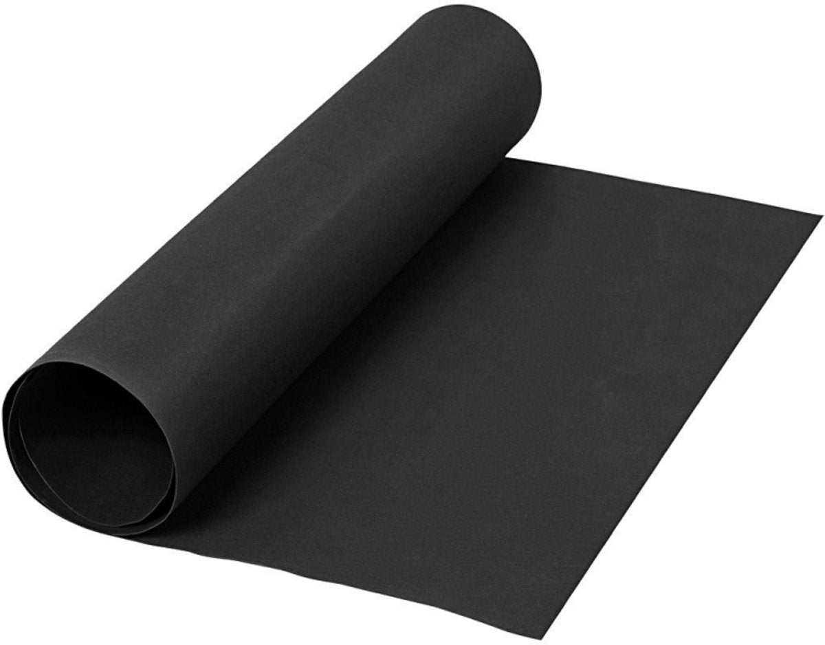Creativ company papel imitación piel, ancho: 50 cm, monocolor, 350 gr, negro, 1 m 1 rollo