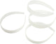 Fasce per capelli Creative Company, l: 25 mm, bianco, 5 pezzi 1 scatola