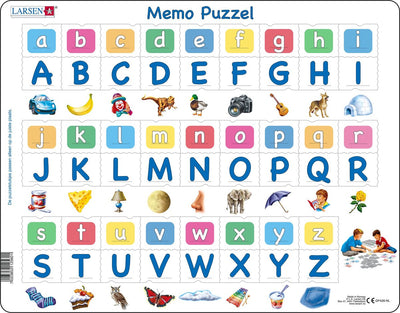 Larsen memopuzzel leren lezen - het alfabet met afbeeldingen, 52st.