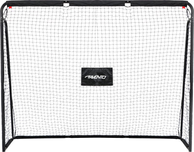 Avento voetbaldoel met targetscherm - staal - ca. 220 x 76 x 170 cm