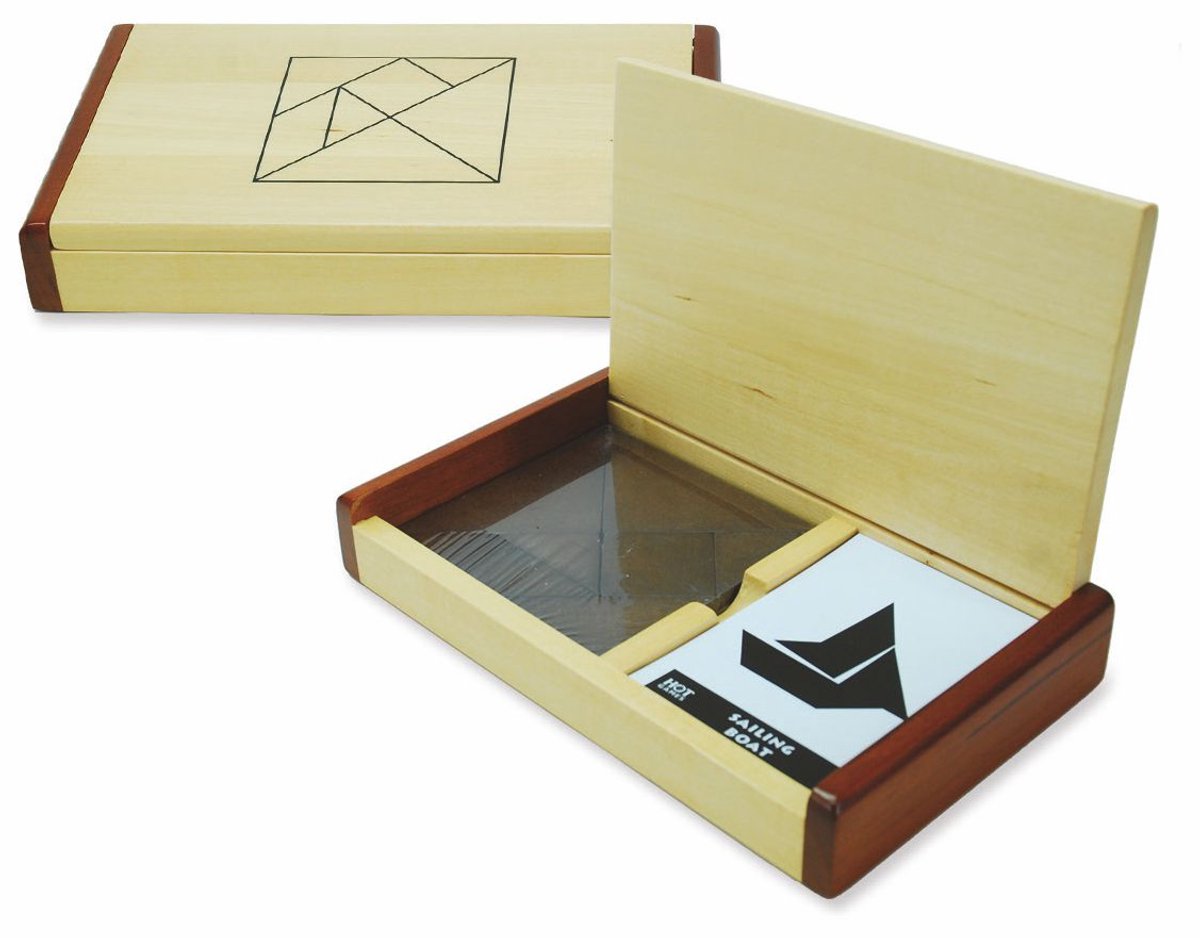 Giochi hot tangram puzzle in legno doppio scrigno 60 esempi.