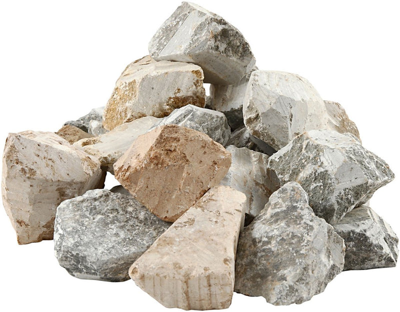 Pietra ollare, contenuto variabile, vari colori, 1 scatola da 10 kg