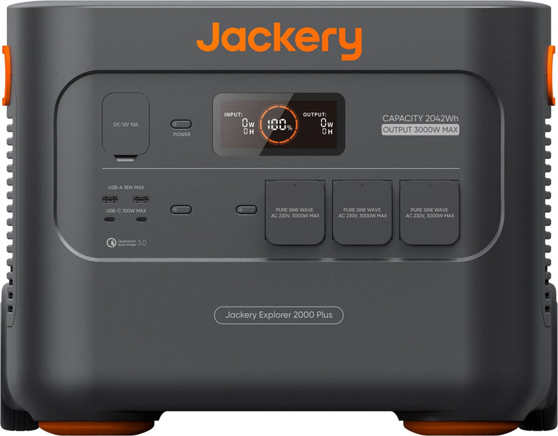 Jackery - explorer 2000 plus - central eléctrica portátil - generador solar 2000 plus - 2042,8wh - batería lifepo4 - central eléctrica portátil - carga rápida en 1,7 horas