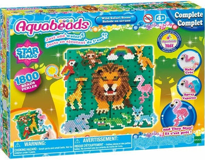 Scena del safari selvaggio Aquabeads - set completo