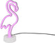 Rl vivi la tua realtà luminosa fenicottero - lampada da tavolo - bianca - incl. 1x SMD 1,5 W - Connessione USB - non dimmerabile - adatto per alimentazione a batteria