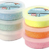 Colores de espuma de arcilla pastel brillo, 6x14gr.