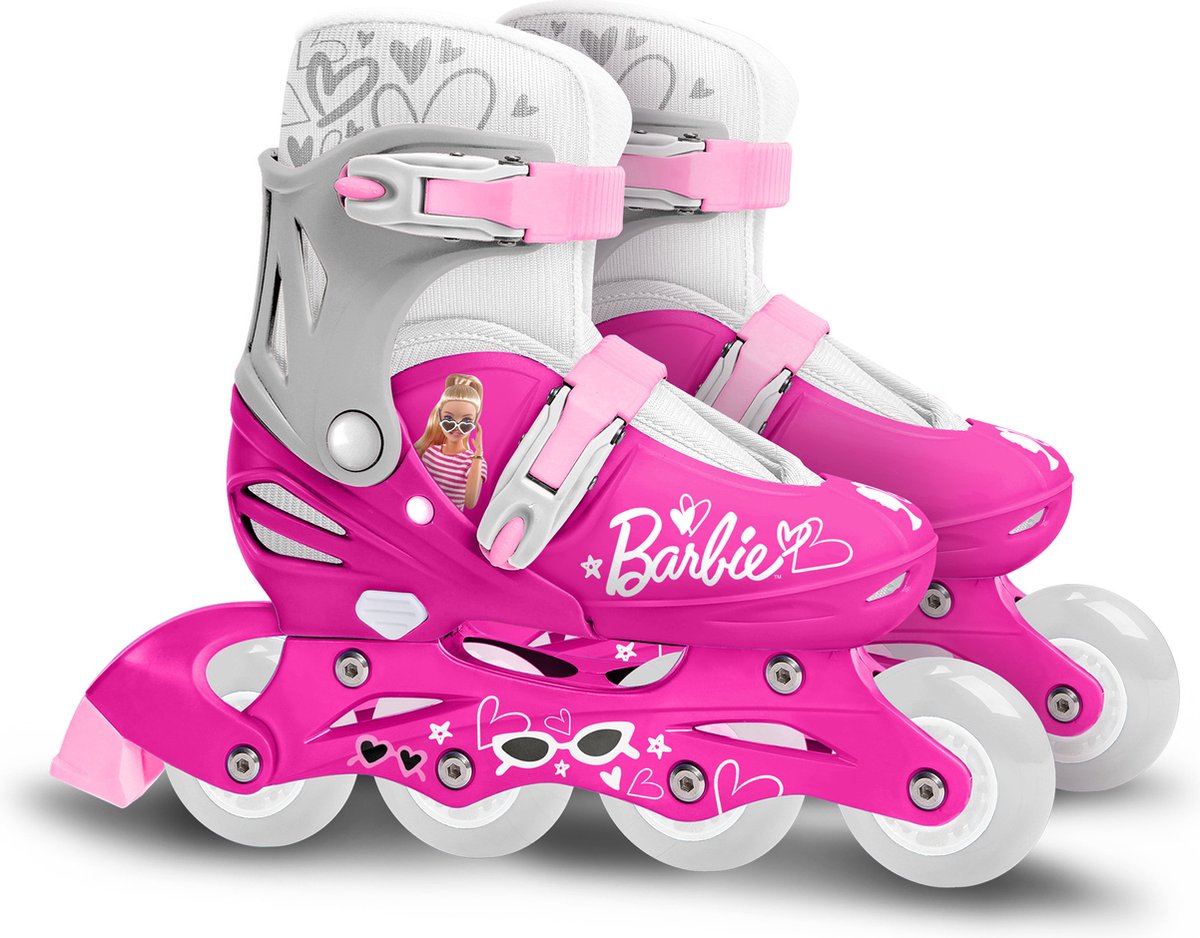 Pattini in linea hardboot dimensione rosa regolabile 30-33