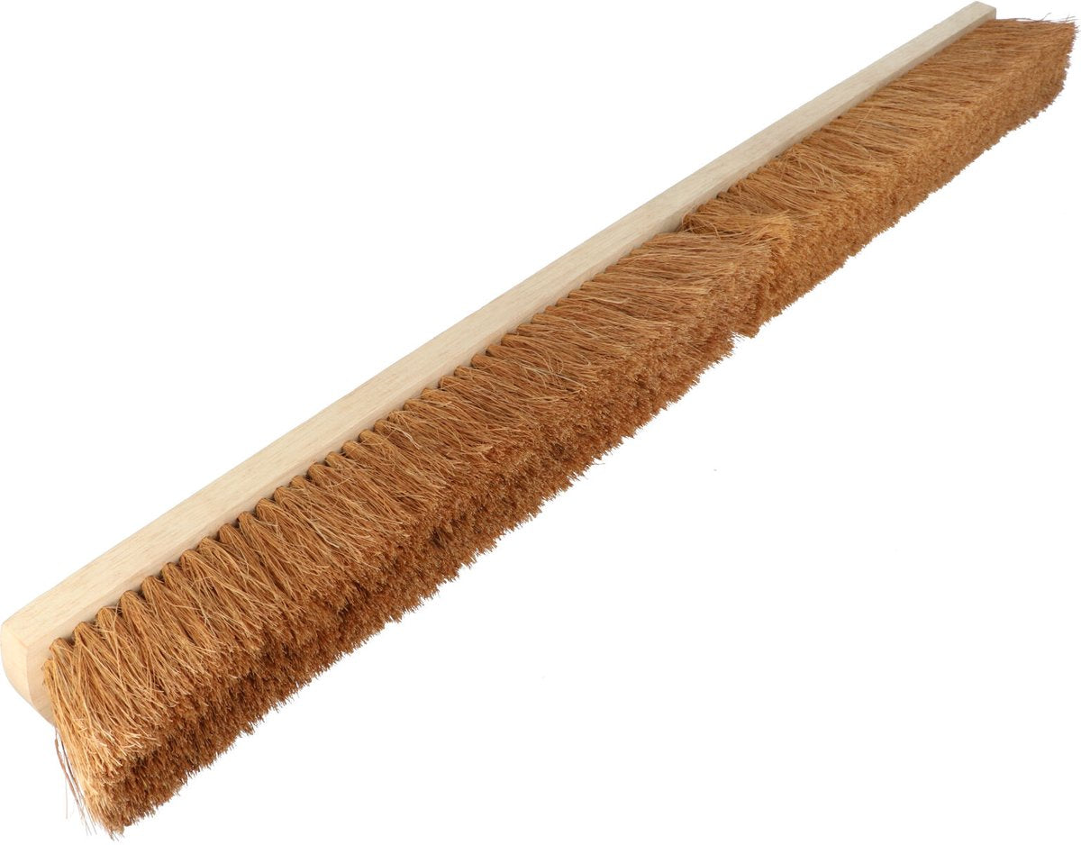 Barredora de coco sin marca sin marca - eficaz en suelos lisos - marca de calidad FSC - madera plana - ancho 100 cm