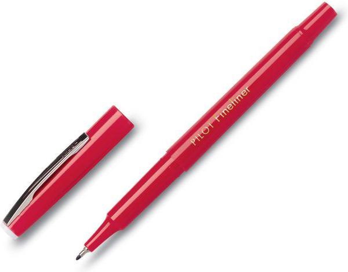 Pilot fineliner sw-ppf rojo 0.4mm - 12 piezas