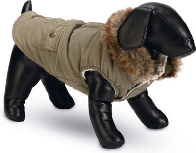 Designed by lotte philos - dog coat - green - l - 32 cm