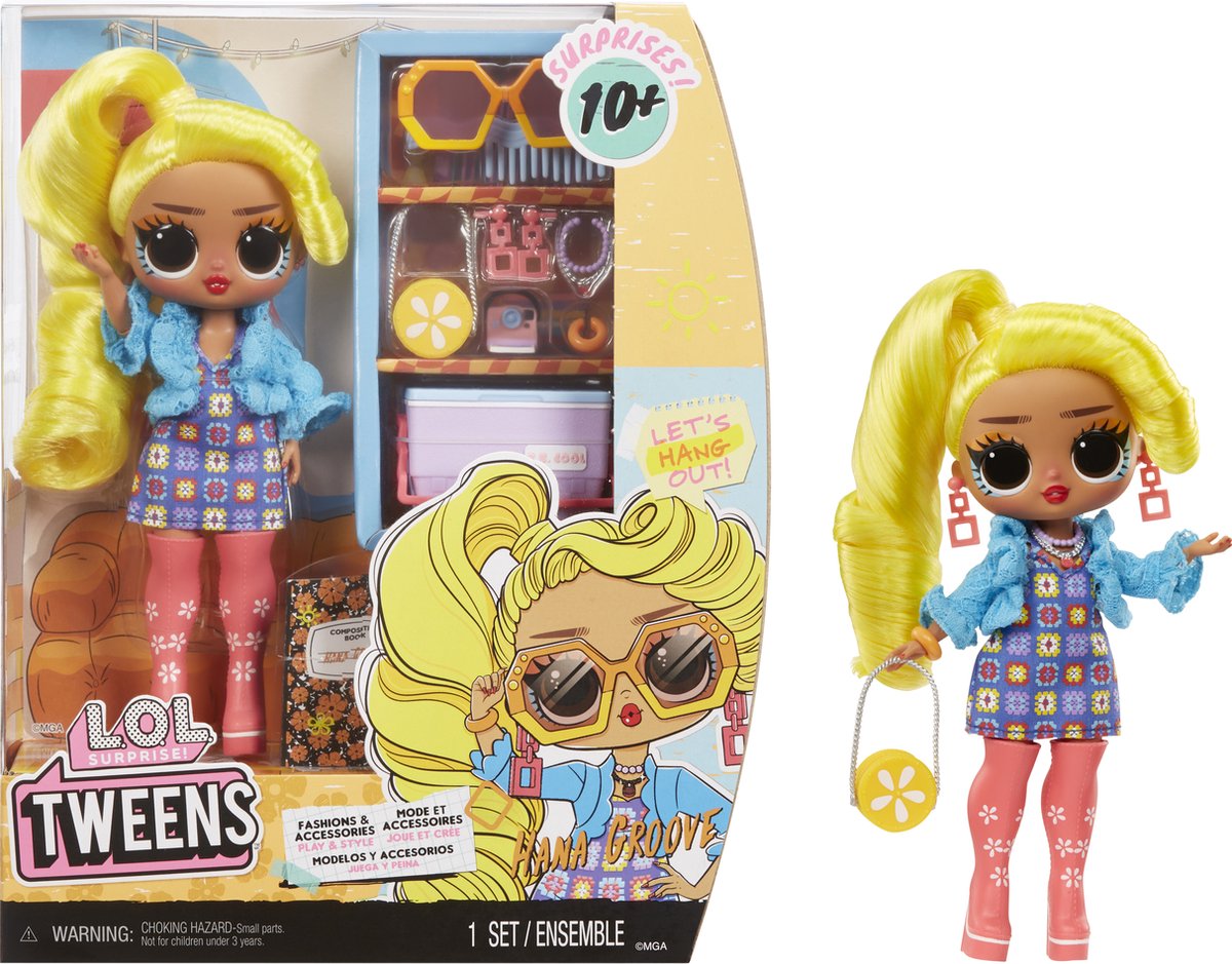 L.o.l. surprise! tweens modepoppen - 16,5 cm - hana groove