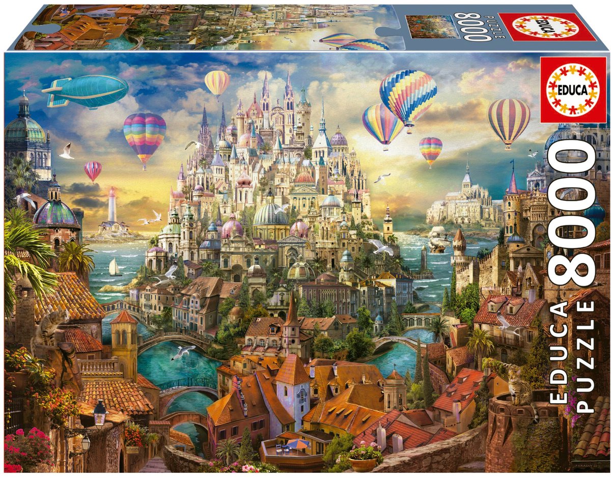 Educa - puzzel 8000 stukje - droomstad - legpuzzel