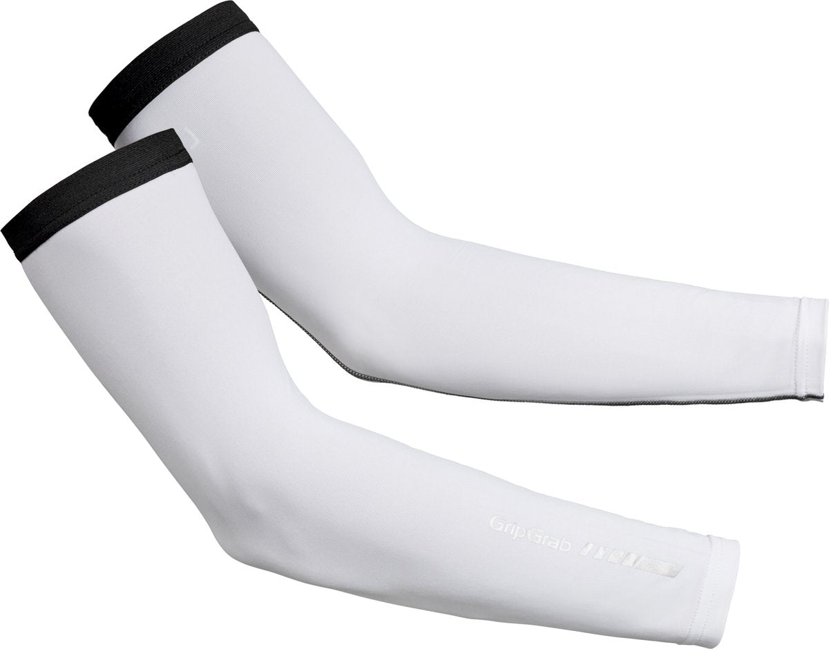 Gripgrab - Manguitos con protección UV UPF 50+, calentadores de brazos para bicicleta de verano, protección UV - blanco - unisex - talla S