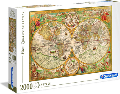Clementoni Puzzle Antique World Map, 2000st.