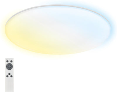 Briloner rowny - led badkamerverlichting - dimbaar - met afstandsbediening - plafonniére met cct nachtlichtfunctie - ø45cm - wit