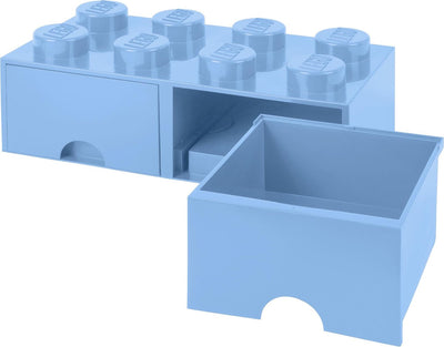Habitación Copenhague LEGO Cajón de ladrillo 8 azul claro