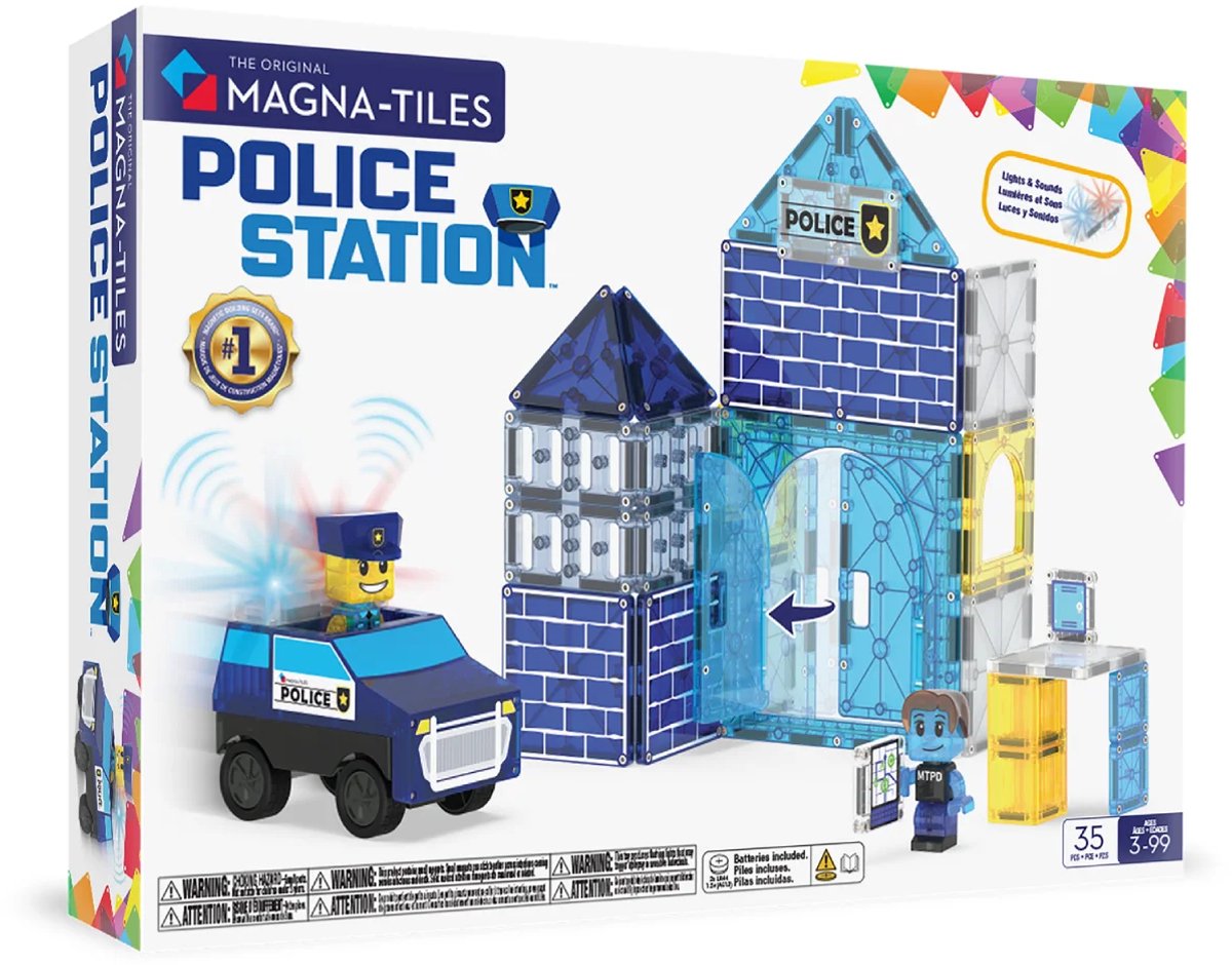 Magna-tiles | police station 35 stuks set
