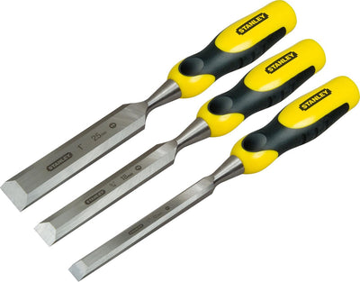 Set scalpelli Stanley per utensili manuali Dynagrip 3 pz. (12,18,25 mm) - 2-16-883