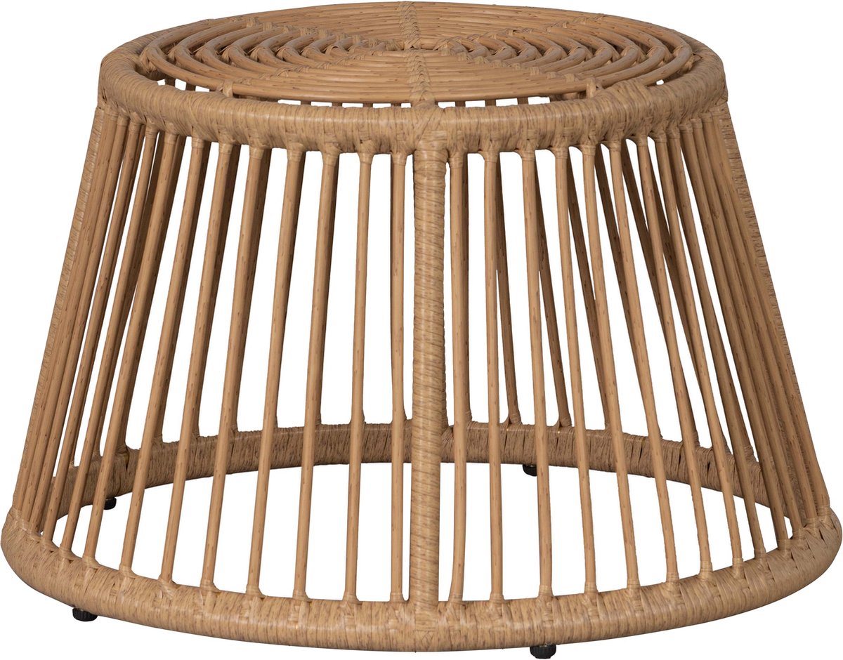 Woood hocker alatna - wicker - naturel - 33x43x43