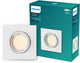 Philips led philips peridot inbouwspot - gu10 fitting - wit - vierkant - richtbare spot
