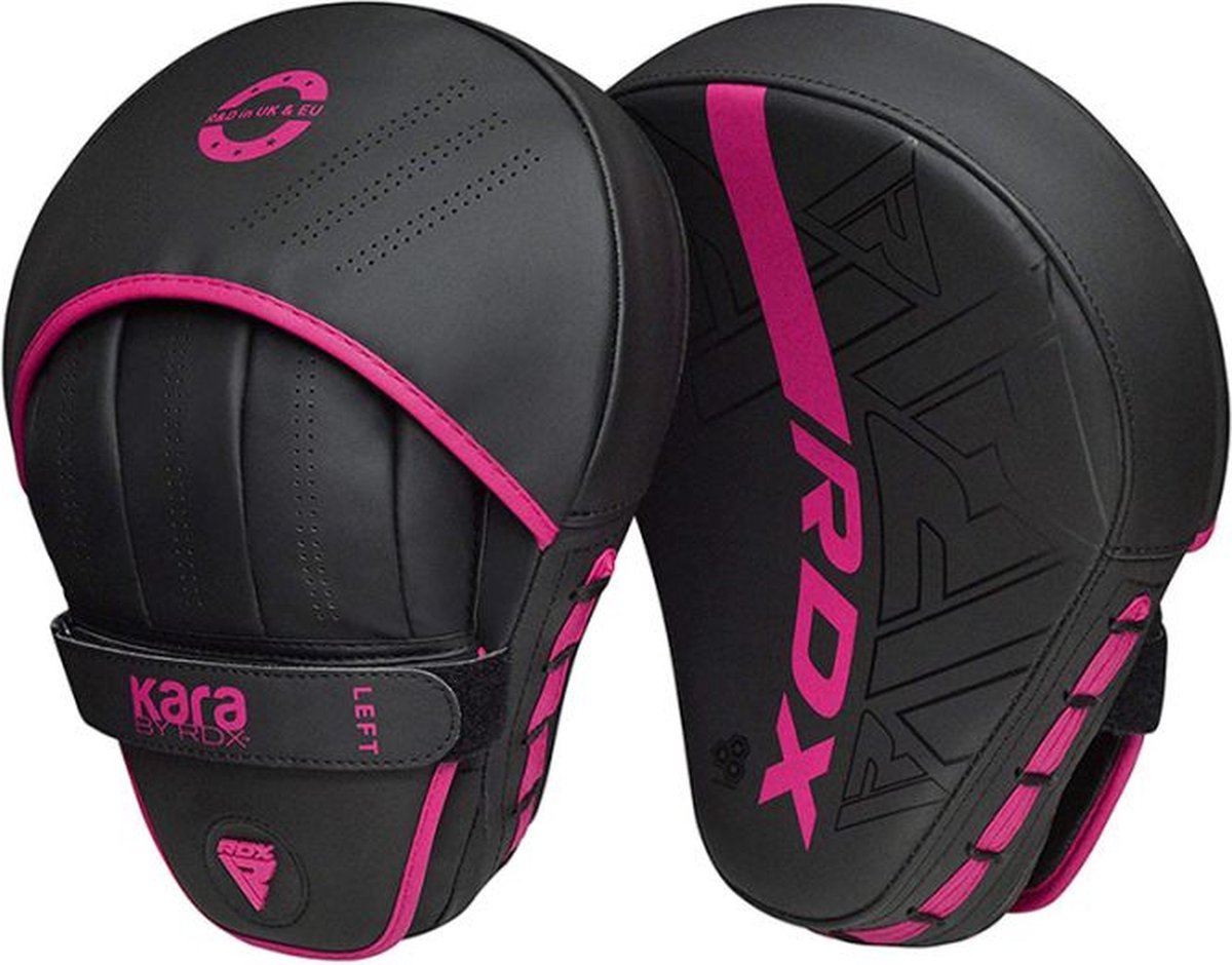 Rdx sports f6 kara focus mitones - almohadillas de golpe - almohadillas de boxeo - almohadillas de enfoque - rosa - juego