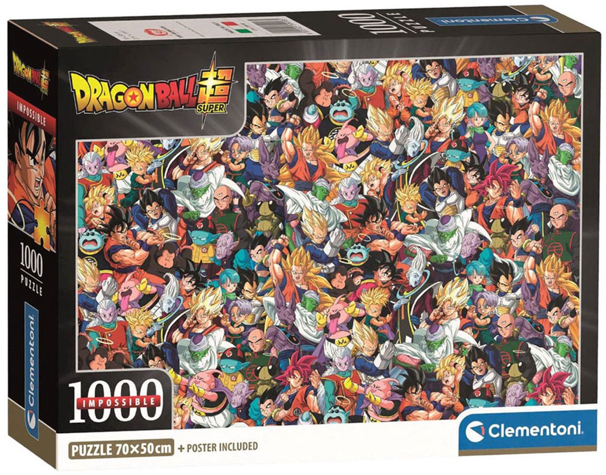 Clementoni onmogelijke legpuzzel dragonball - 1000st.