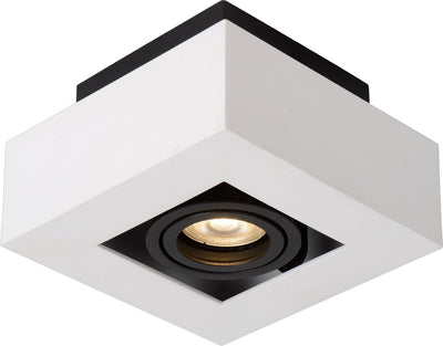 Lucide xirax - foco de techo (lámpara de techo) - led regulable para calentar - gu10 - 1x5w 2200k 3000k - blanco