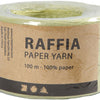 Creativ company papier raffia garen lichtgroen, 100m
