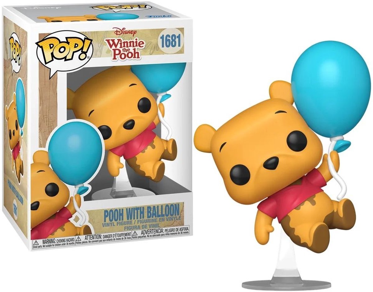 Funko winnie the pooh pooh with balloon vinylfiguur 1681 unisex pop! - neutraal - standard
