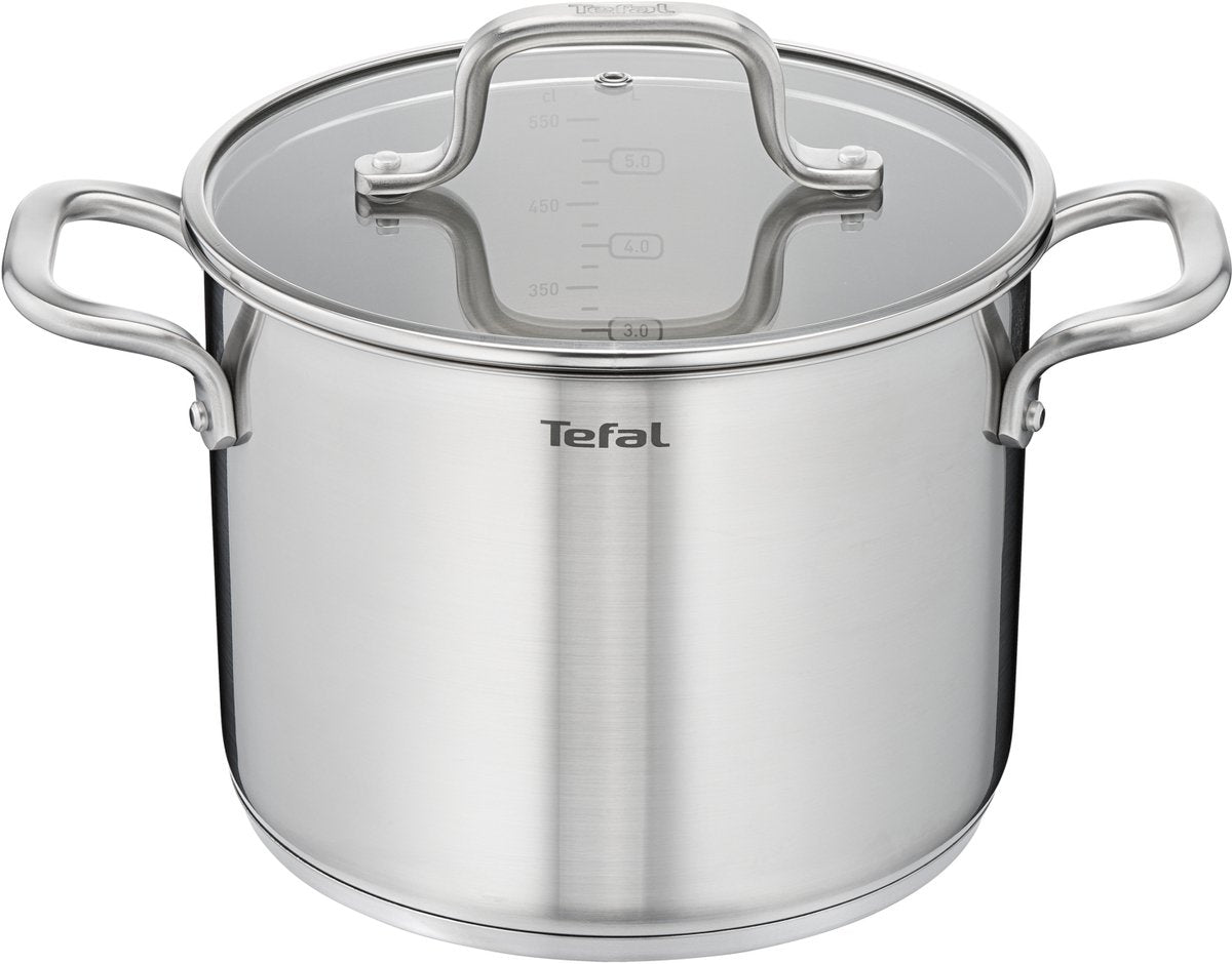 Tefal pentole tefal virtuoso set in acciaio inossidabile a 10 pezzi