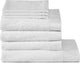 Juego combinado Seahorse Pure juego textil de baño de 7 piezas blanco (3xwh+3xbd+ 1xdl)