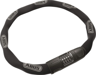 Bloqueo de la cadena de abus 8808C 110 - Negro, 8 mm cuadrado, código ajustable