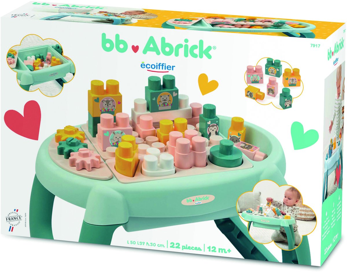 Abrick first activity table with blocks