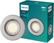 Philips led philips peridot inbouwspot - gu10 fitting - nikkel - rond - vaste kop