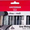 Amsterdam standard series acrylverf grijstinten set | 6 x 20 ml